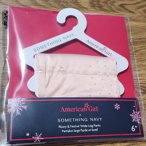 American Girl Doll Something Navy Flowy & Festive Wide Leg Pants 18" dolls NEW!